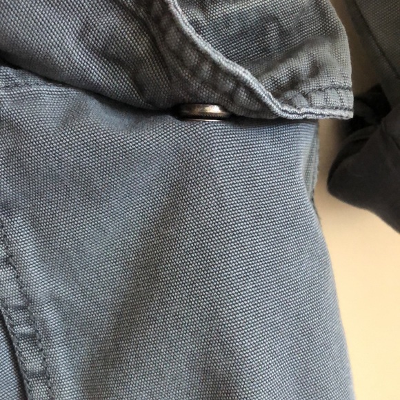 ECOTE Grey/Blue Cargo Jacket SIZE XS With buttons and pockets - Picture 7 of 15